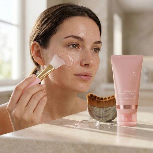 LYMEA Overnight Glow Ritual - Masque collagène effet peau lisse au réveil